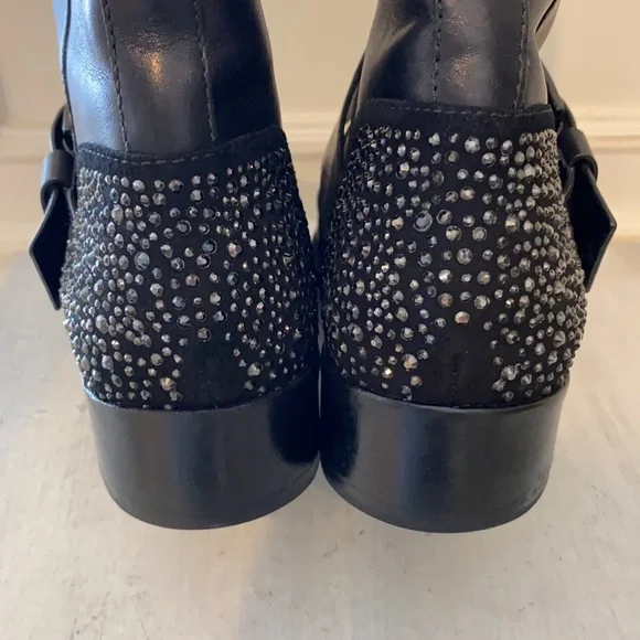 Brian Atwood Black Leather Riding Boots - Picture 8 of 13